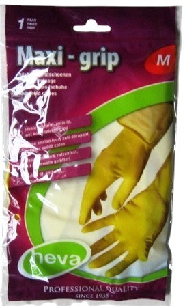 Gants de ménage latex Maxi Grip - Heva