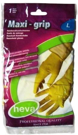 Gants de ménage latex Maxi Grip - Heva