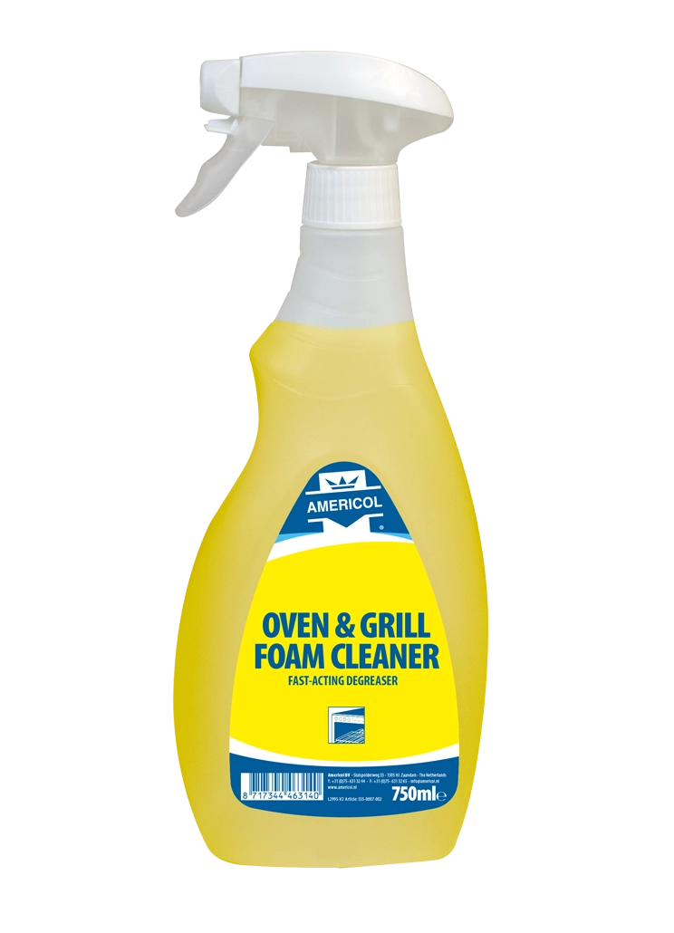 Americol - Nettoyant moussant Four et Grill - Oven&Grill Foam Cleaner - Spray 750ml