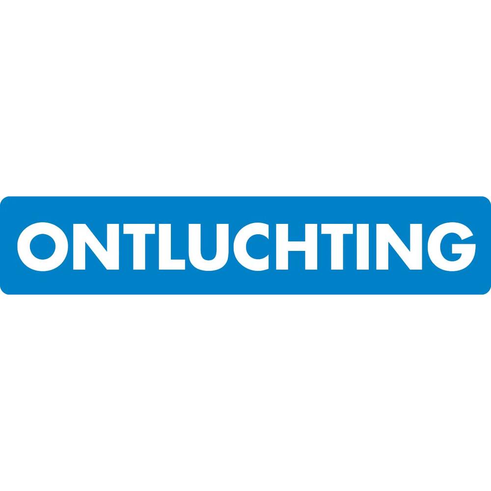 Autocollant - Ontluchting - 10x2cm