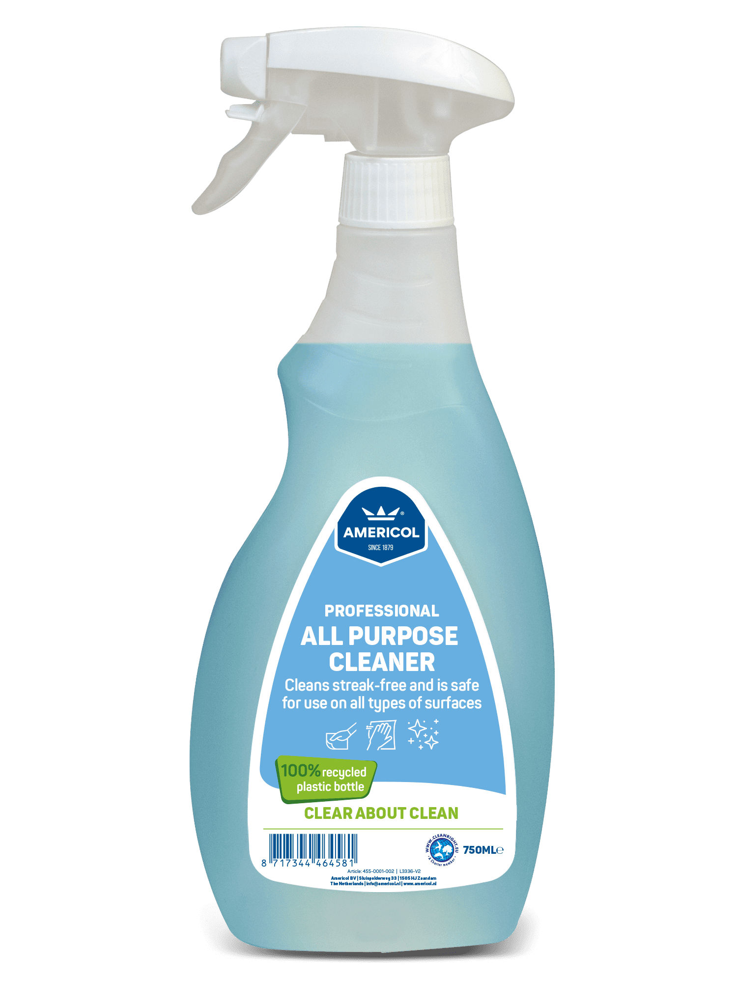 Americol - Nettoyant Multi-usages - All-purpose Cleaner - Spray 750ml