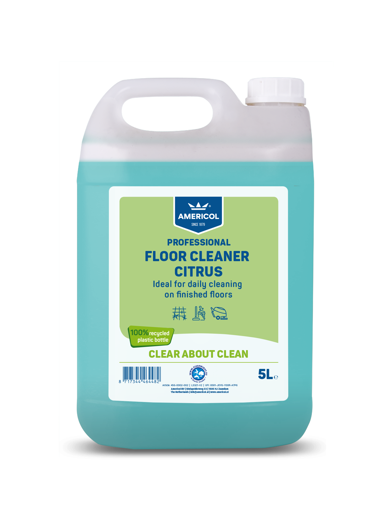Americol - Nettoyant Sols - Neutral Floor Cleaner - parfum citron