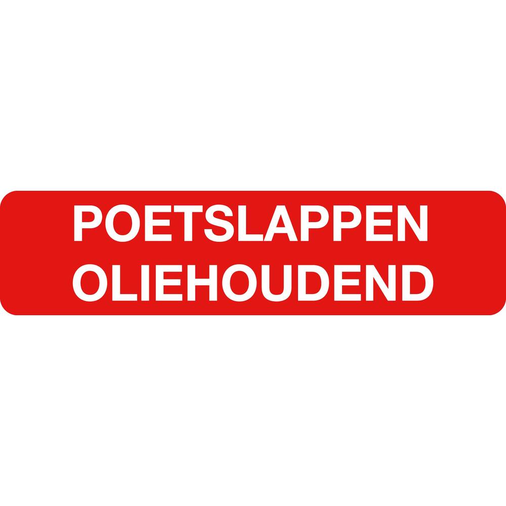 Autocollant - Poetslappen oliehoudend- 17x4cm