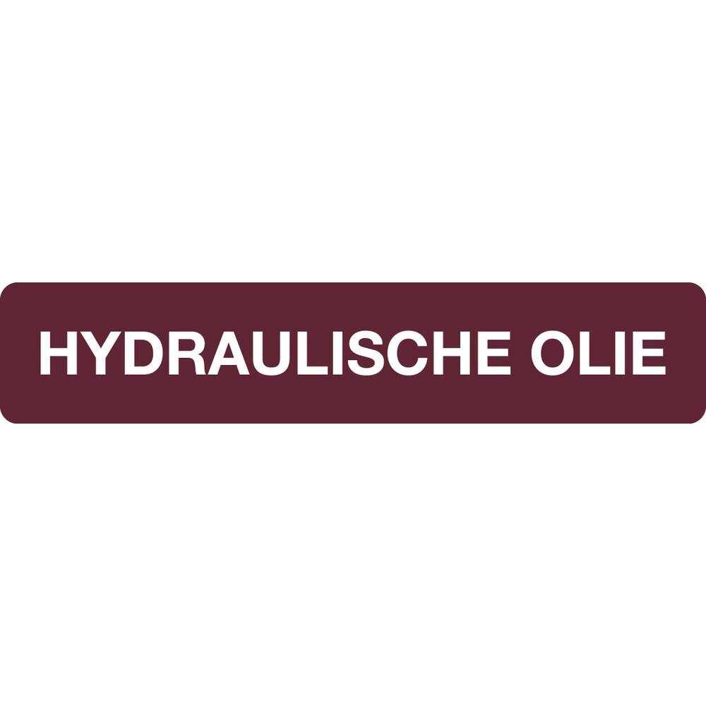 Autocollant - Hydraulische olie - 10x2cm