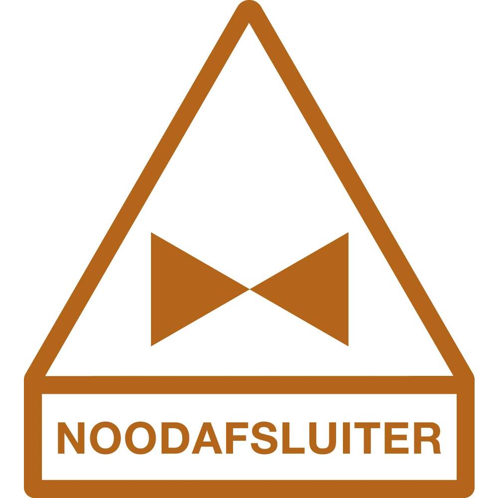 Autocollant - Noodafsluiter