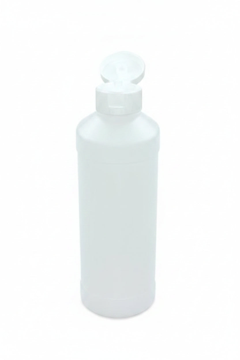 Flacon en plastique avec bouchon flip top - 500ml ou 1000ml