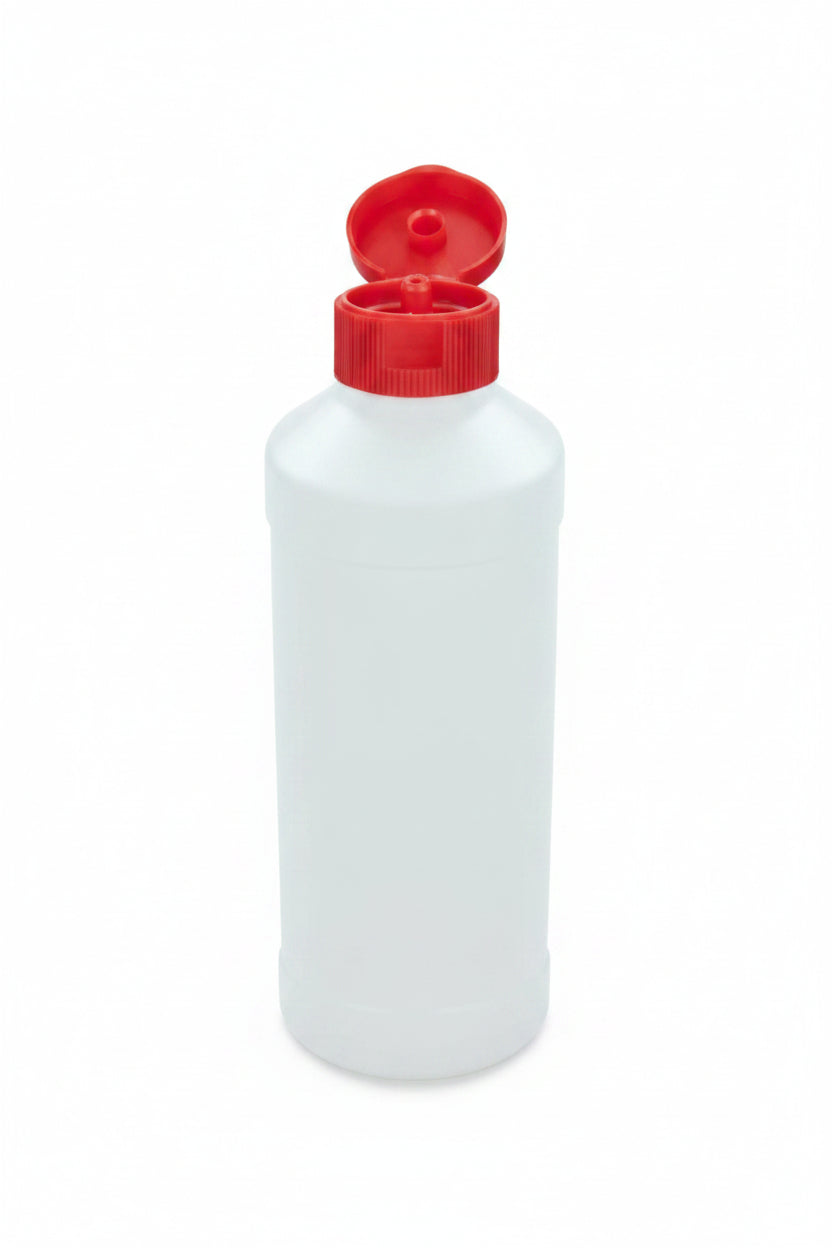 Flacon en plastique avec bouchon flip top - 500ml ou 1000ml