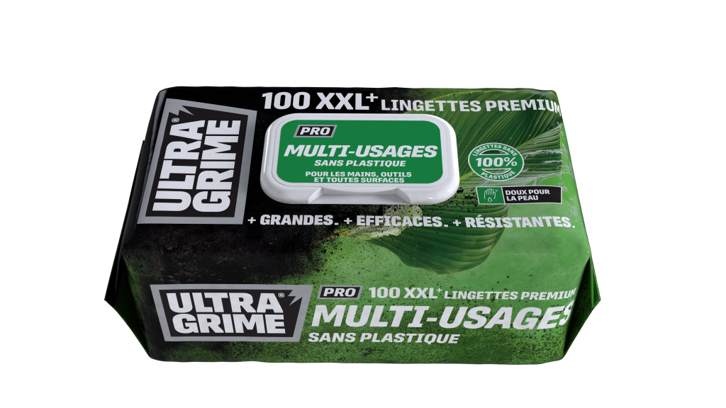 UltraGrime® Pro: Zero Plastique (100 lingettes)