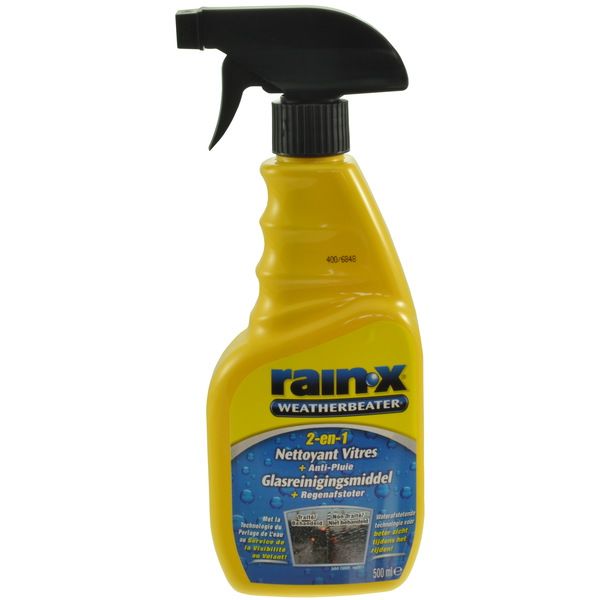 Rain-X - 2 en 1 Nettoyant vitres + anti-pluie - Spray 500ml