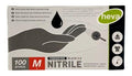 Gants jetables - nitrile - noir - non poudrés - 100 pièces