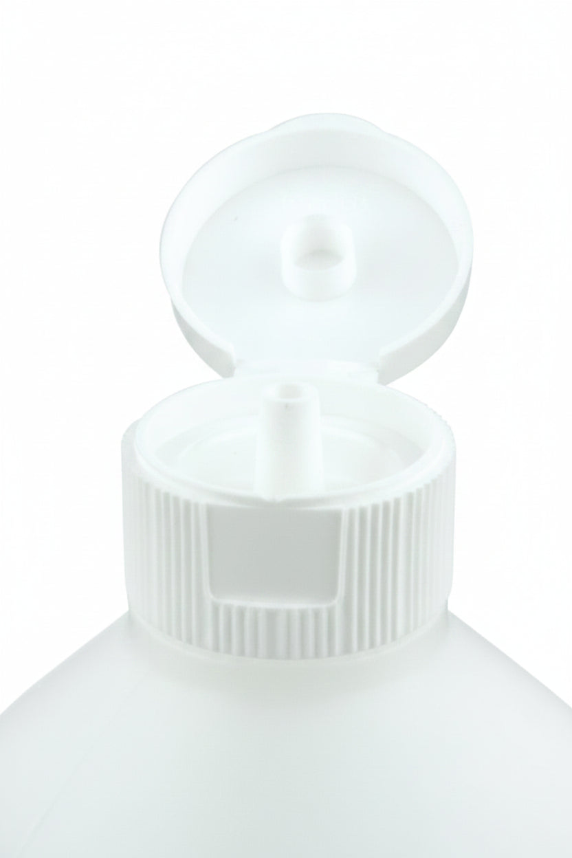 Flacon en plastique avec bouchon flip top - 500ml ou 1000ml