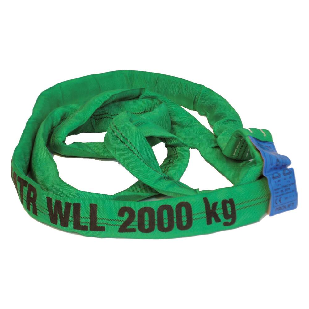 Elingue textile ronde (sans fin) - WLL 2000kg - Vert