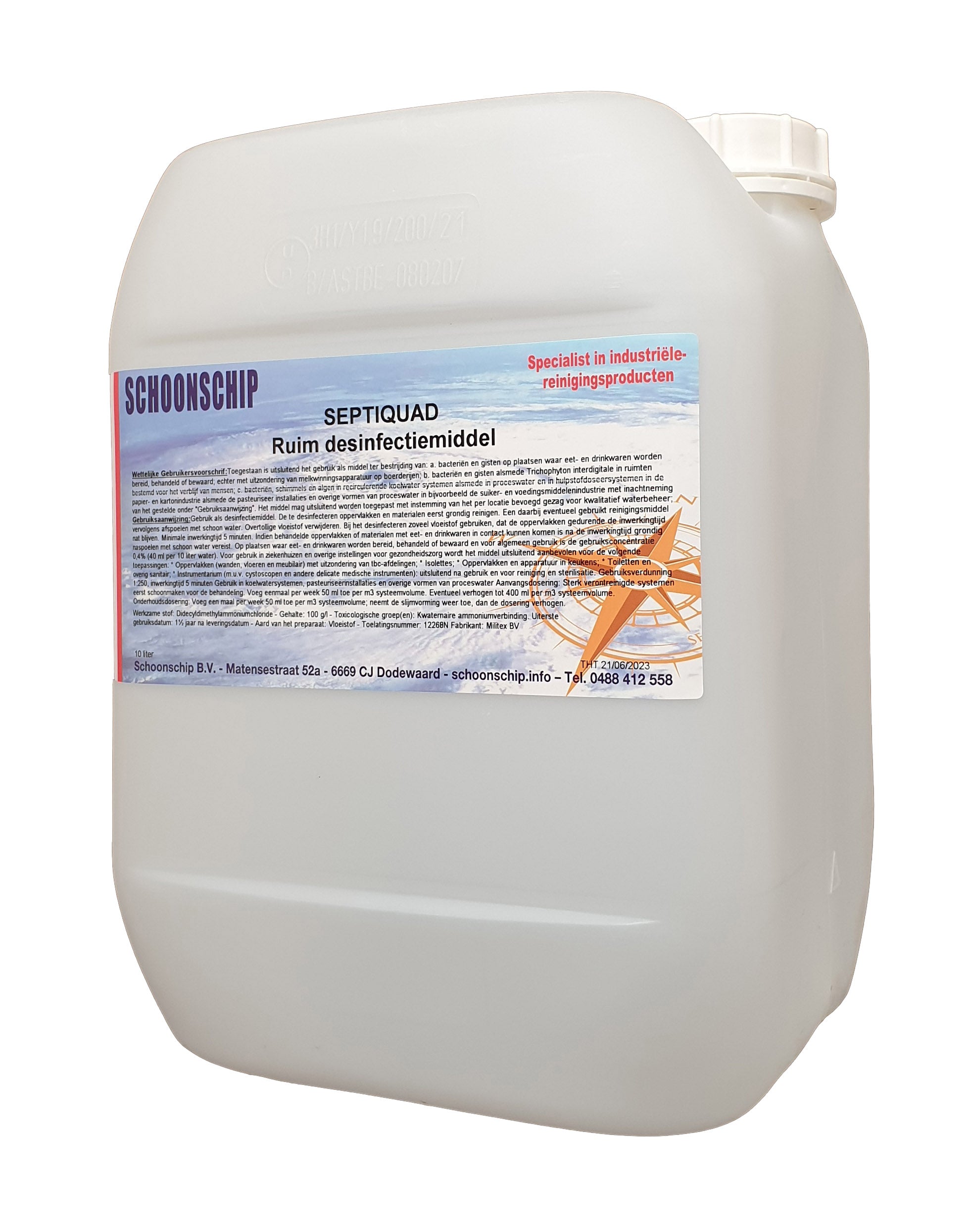 Schoonschip - Désinfectant cale/benne - 10L