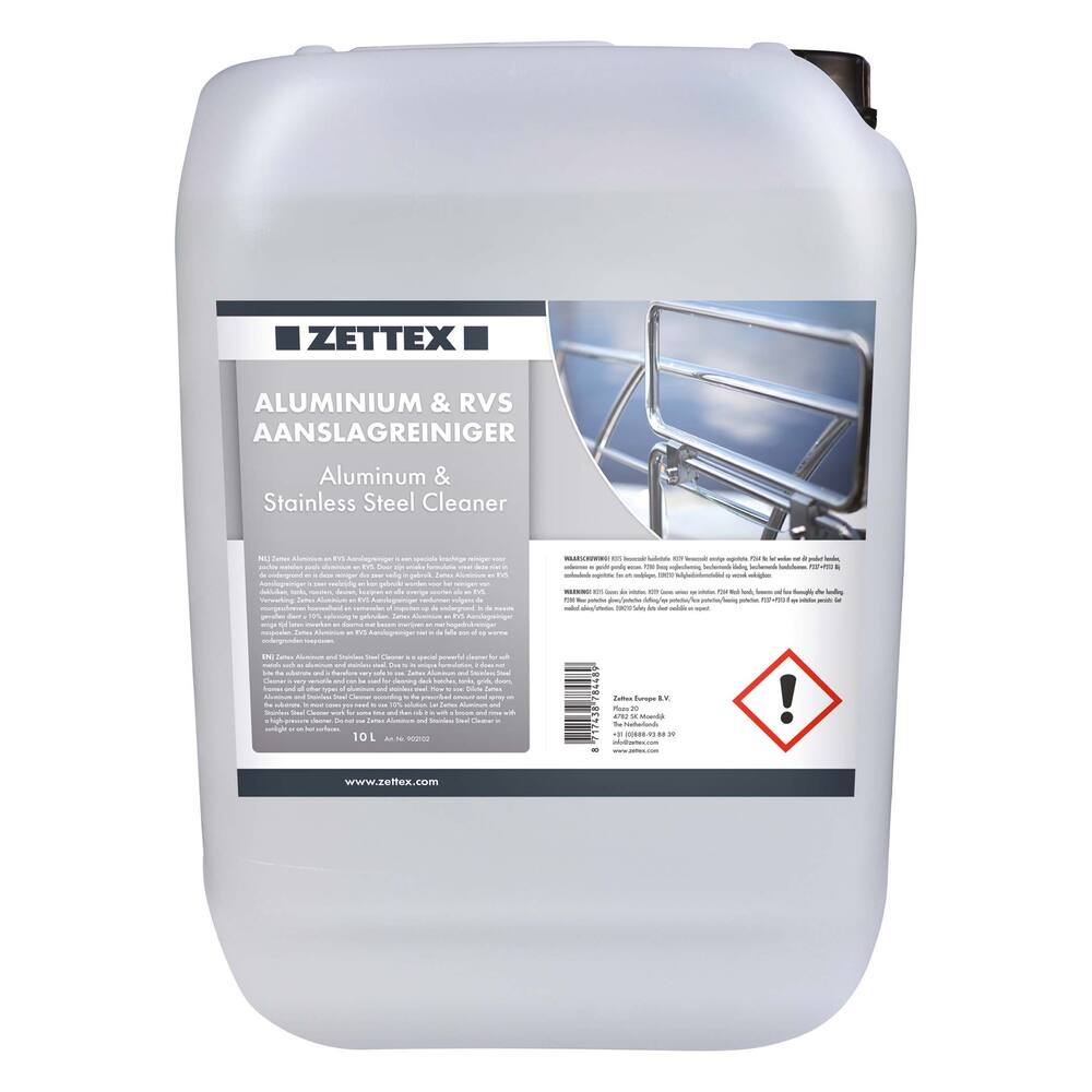 Zettex - Aluminium & RVS aanslagreiniger - 10L