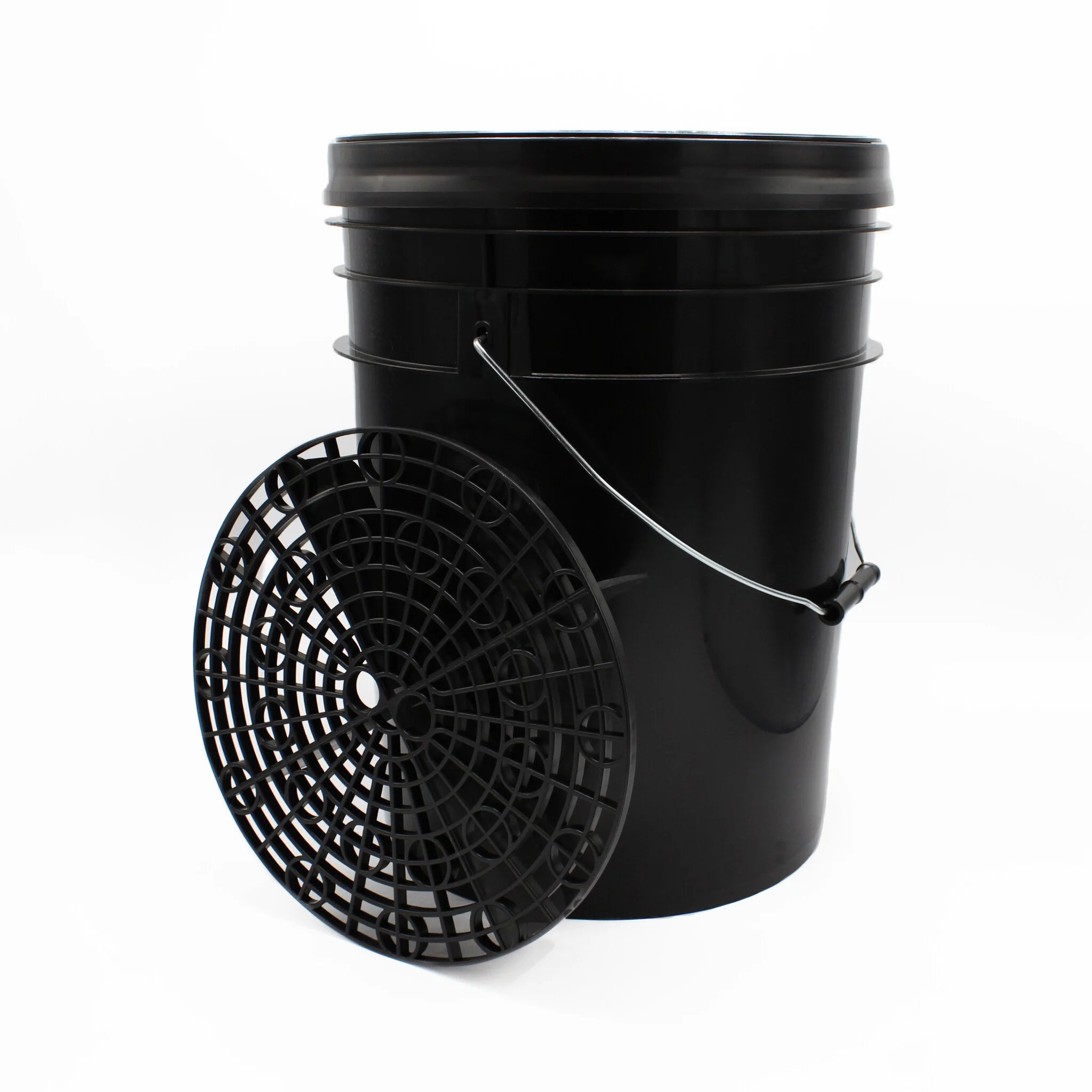 Seau de lavage 20L (noir) + grille + couvercle