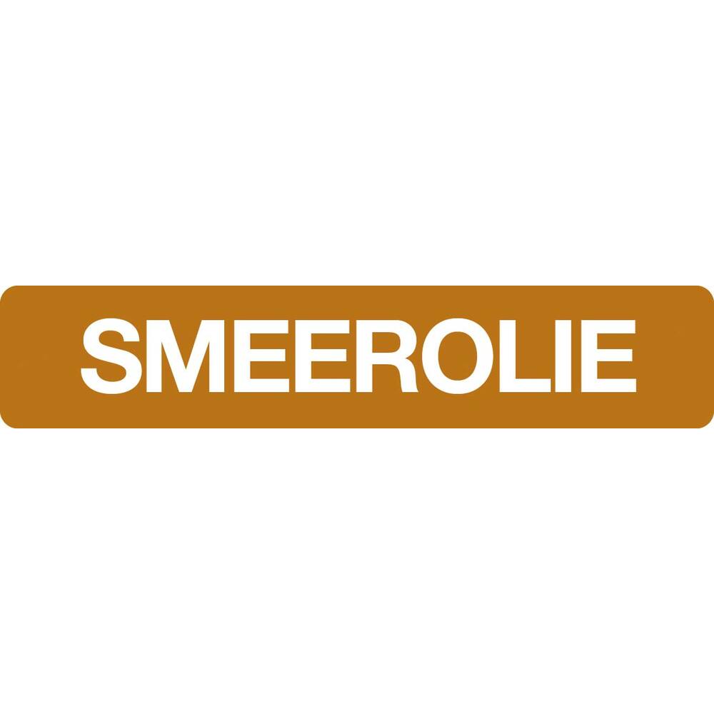 Autocollant - Smeerolie - 10x2cm