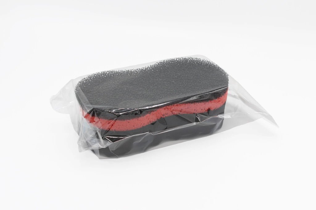 Eponge bifaces noire/rouge avec couche anti-insectes