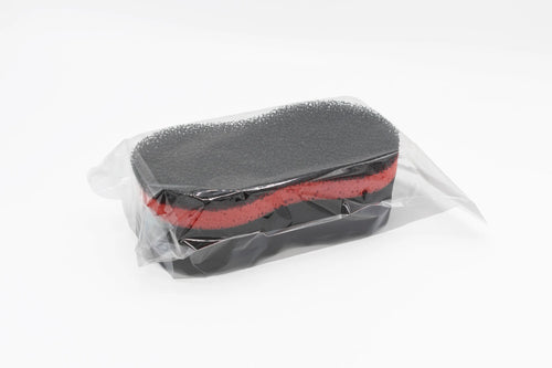 Eponge bifaces noire/rouge avec couche anti-insectes