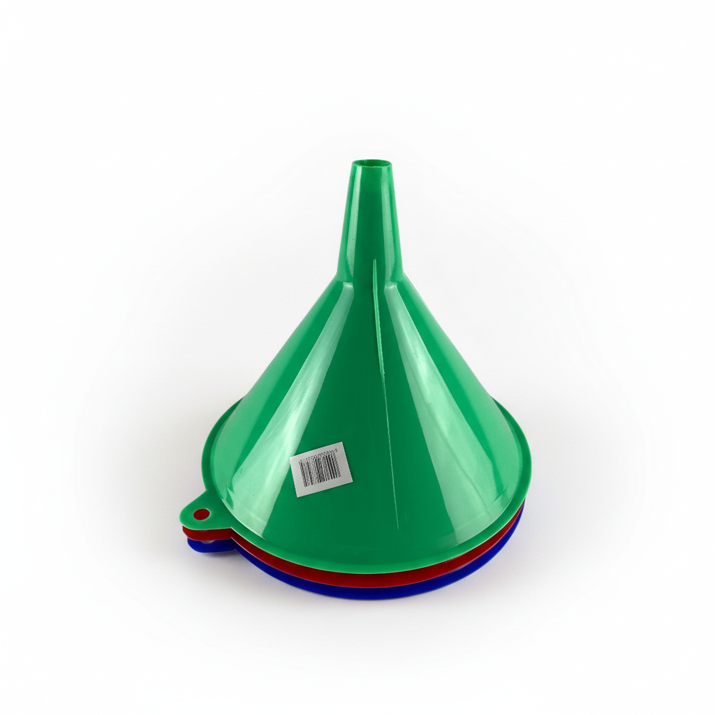 Funnel with extended white background