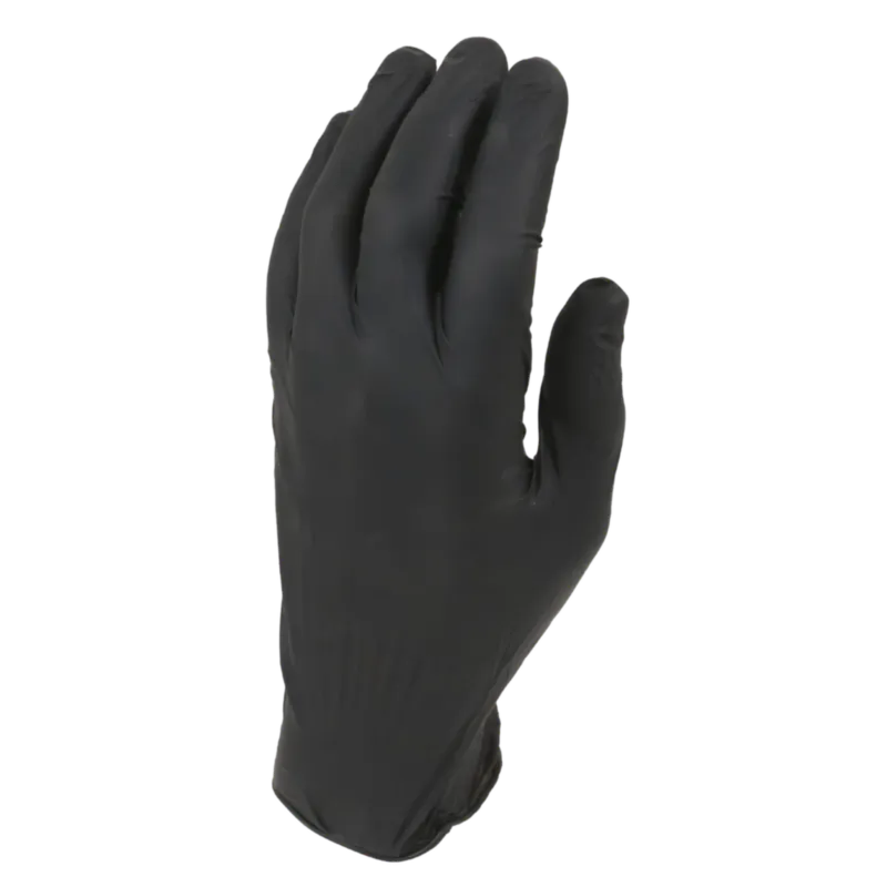 Gants jetables - nitrile - noir - non poudrés - 100 pièces