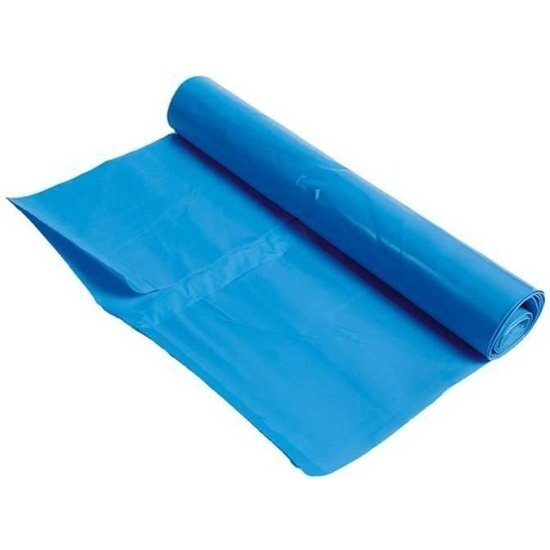 Sacs poubelle - 120L - bleu - 60 microns - 20 pièces