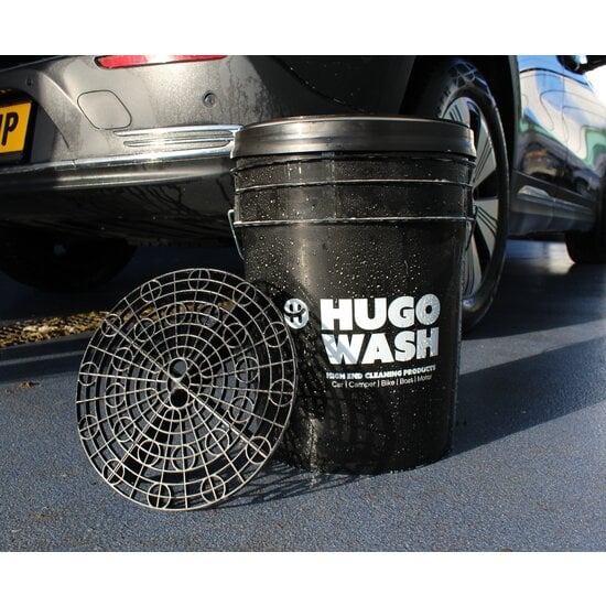 Hugo Wash - Seau de lavage 20L avec grille de Protection Anti-Rayures