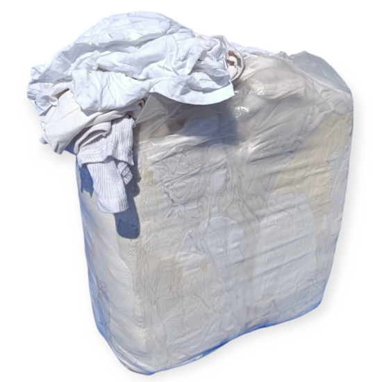 Chiffons blancs - coton recyclé - 10kg