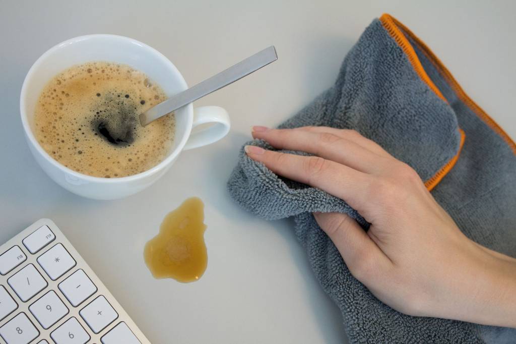 Microfibre AQUA Nano - grise - 40x40cm - 320g/m²